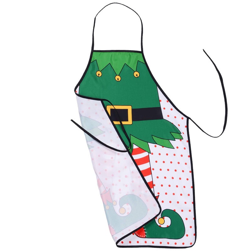 Lvydec 2 Pack Christmas Funny Elf Apron Clearance, Cute Kitchen Chef Bib BBQ Cooking Aprons for Adultï¼ŒHoliday Kitchen Apron Funny Creative Apron Dress Christmas - Image 4